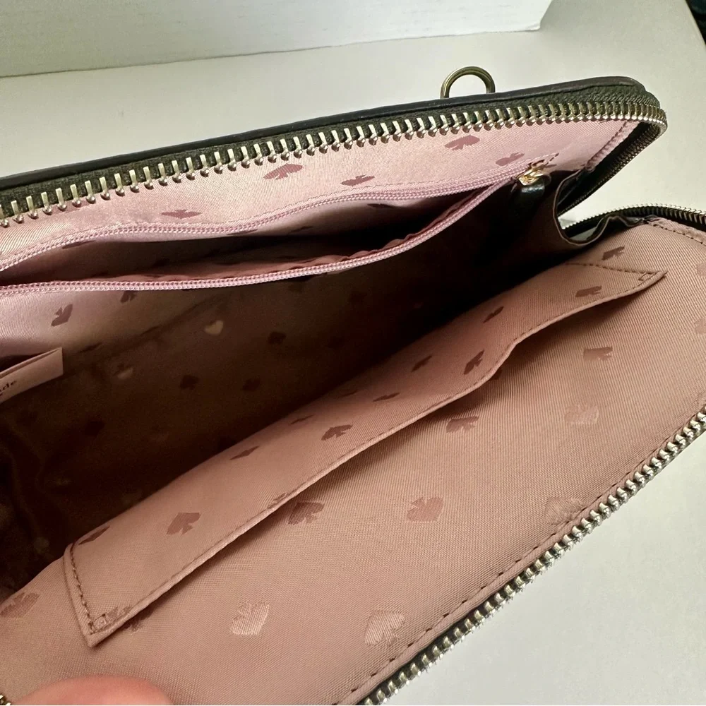 Kate Spade New York Forest Green Dome Purse w Cross Body Strap - Picture 5 of 16